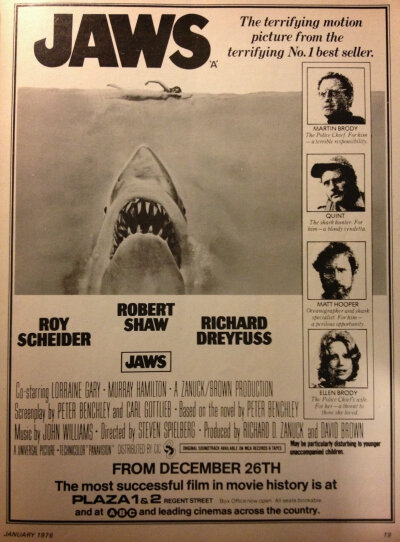 Memories Of Watching Jaws On Opening Day in 1975 The Daily Jaws